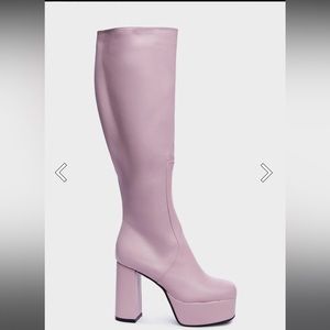 Pink Platform Boots